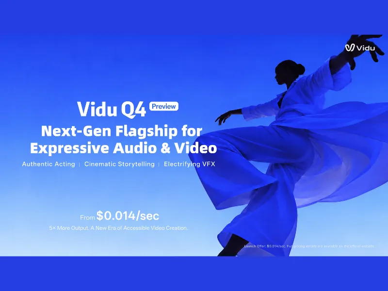 ShengShu Unveils Vidu Q4: 4K Video Generation at Aggressive Pricing